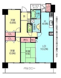 グランアーバン西の台の物件間取画像